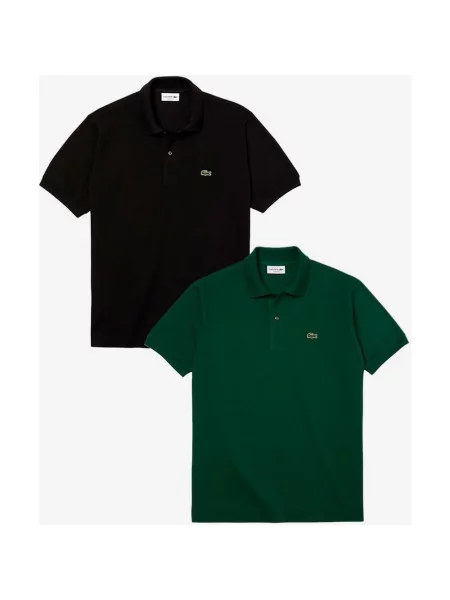 Polo Lacoste Classic Fit zielone 2 sztuki XS czarne