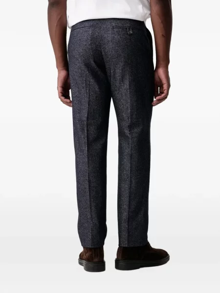 Hlače Ps Paul Smith od flanela plava