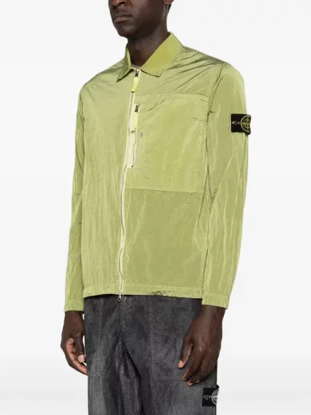 Риза Stone Island камъни зелено