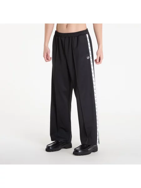 Tepláky FRED PERRY Wide Leg Track Pant Black S černé