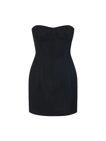 Sukienka mini Elisabetta Franchi wełniana czarna
