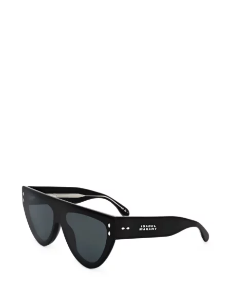 Ochelari de soare Isabel Marant cu imprimeu geometric negru