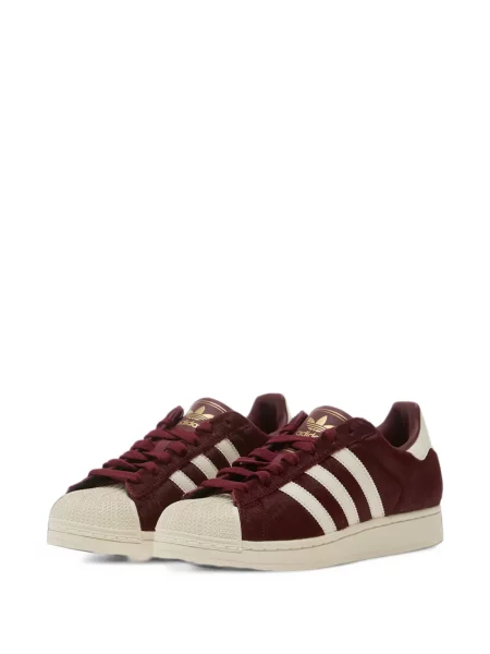 Sneakerși Adidas Superstar cu imagine cu model floral roșu