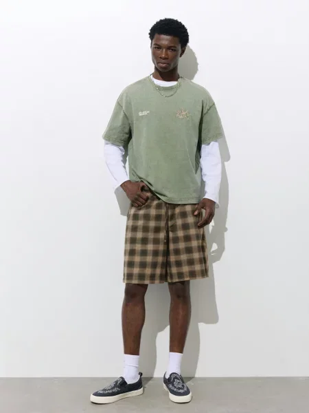 Pull&Bear Nohavice / brokátová / kapučíno hnedá