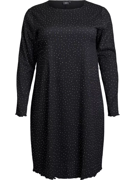 Zizzi Rochie Calaura negru alb