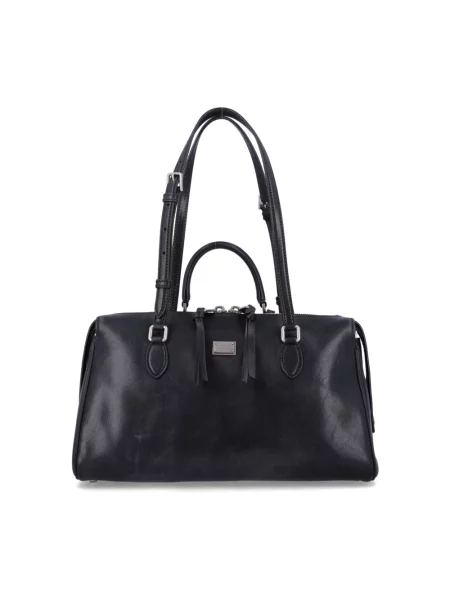 Top Dolce And Gabbana skórzany czarny