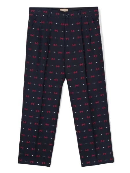 Spodnie dziecięce Gucci niebieskie