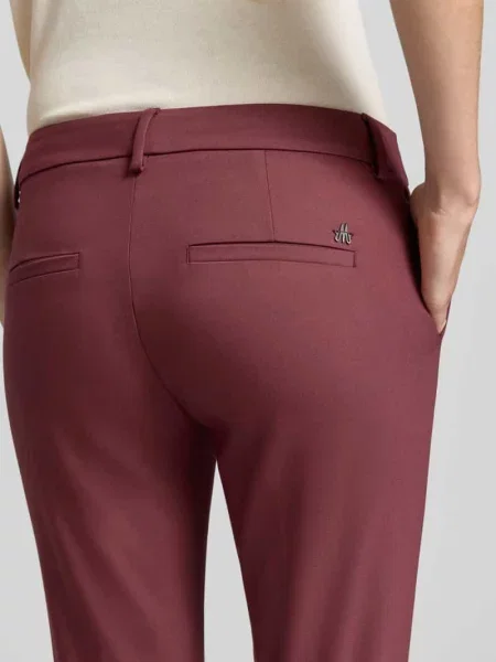 Spodnie garniturowe o kroju slim fit z mieszanka bawełny Mos Mosh