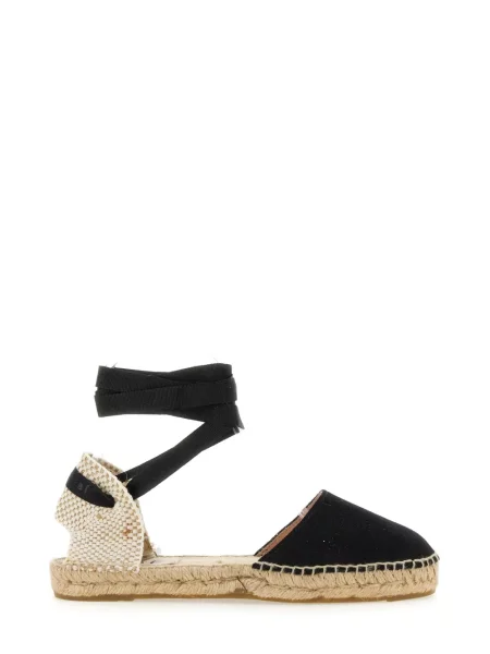 Espadrile Manebi bez pete veze crna
