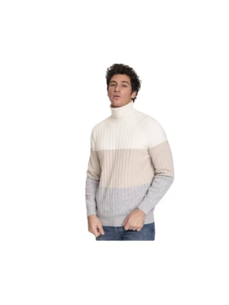 Golf golf Brunello Cucinelli z kaszmiru w paski