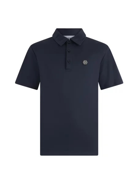 Koszulka polo Philipp Plein klasyczna niebieska