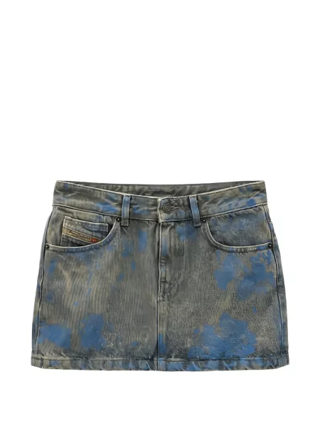 Fustă din denim Diesel gri