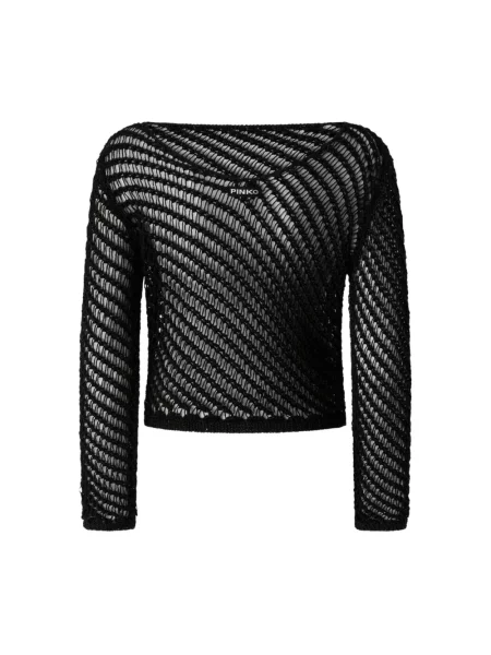 Dzianinowy sweter Pinko czarny