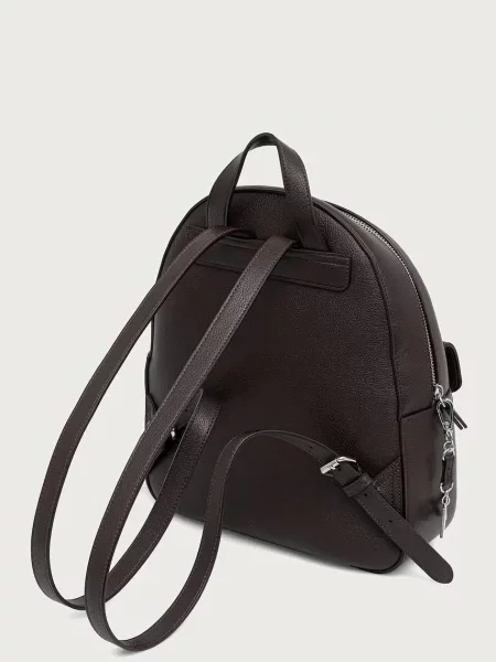 Armani Exchange plecak z imitacji skóry brązowy