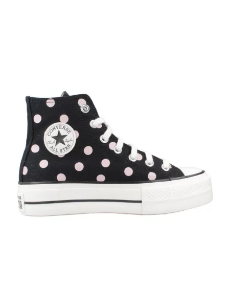 Pantofi Converse cu buline cu platformă negru