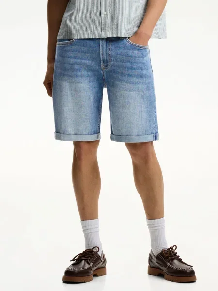 Bershka Kavbojke moder denim