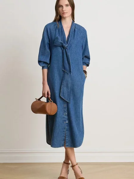 Lauren Ralph Lauren rochie din albastru