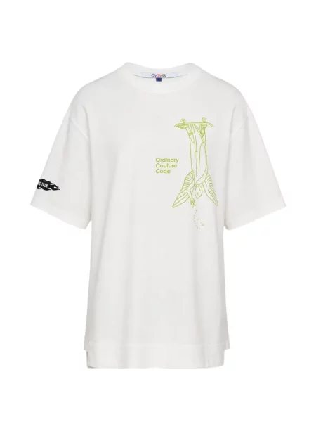 Póló Ordinary Couture Code nyomtatás fehér