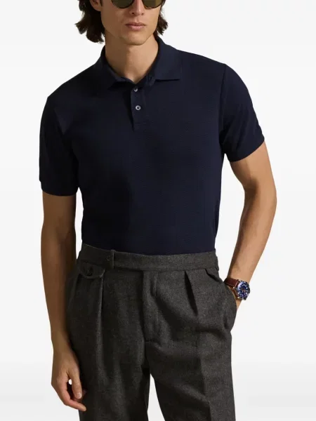 Μικρός κασκέτο Polo Ralph Lauren με χαμηλή μέση υφαίνω διαγωνίως πράσινο