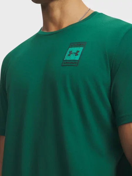 Футболка Under Armour с лого зеленая