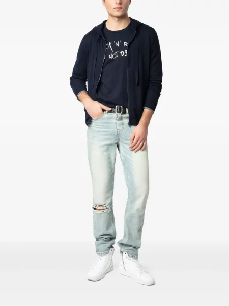 Суичър с качулка Zadig&voltaire синьо