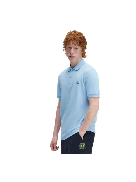 Koszulka polo Fred Perry do biegania niebieska