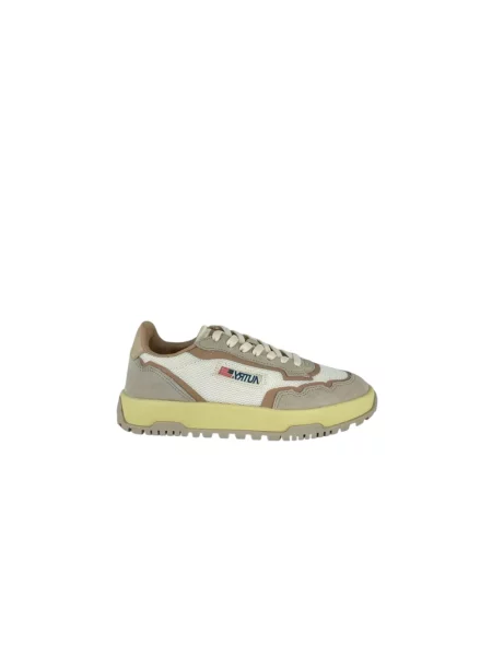 Wielobarwność golf sneakersy Autry zamszowe białe