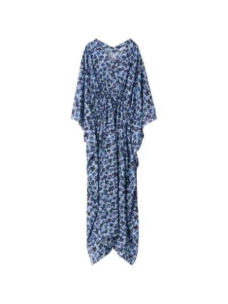 Rochie Rodebjer cu model floral cu imagine albastru