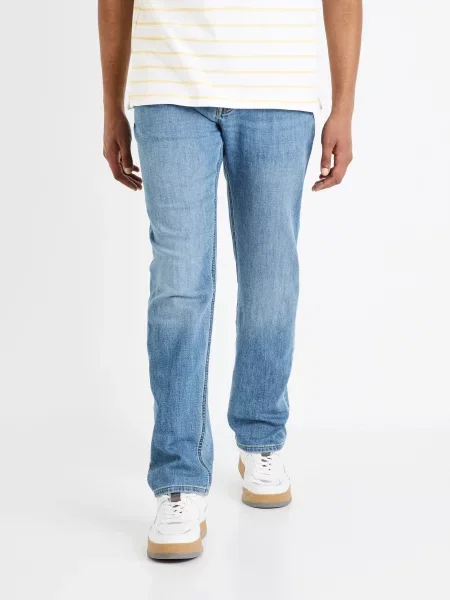 Дънки straight leg Celio сиво