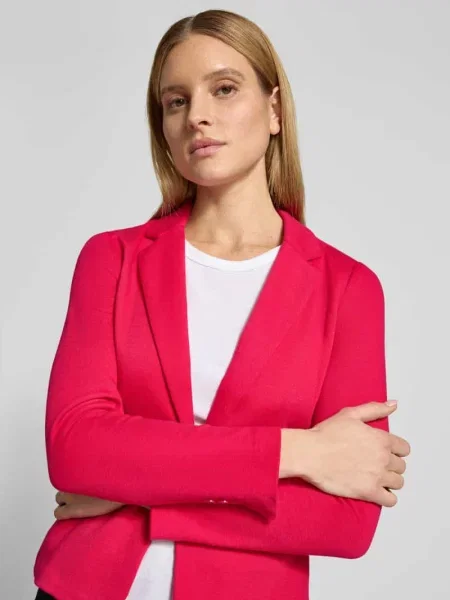 Krój regular fit krótki blezer z domieszką bawełny model JULIA' Vero Moda różowa