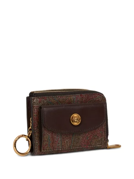 Portofel Etro cu imagine cu model paisley maro
