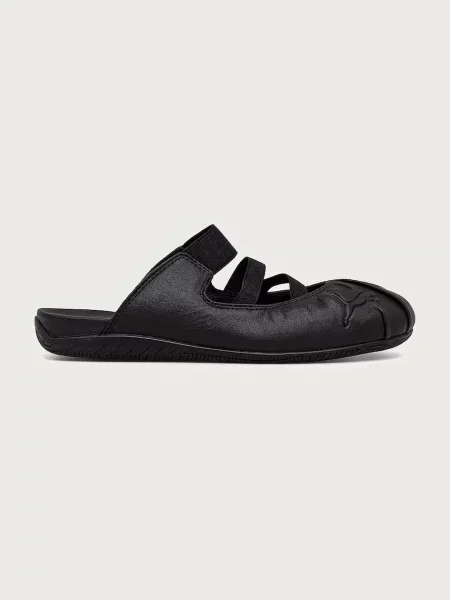 Balerini Puma din piele negru