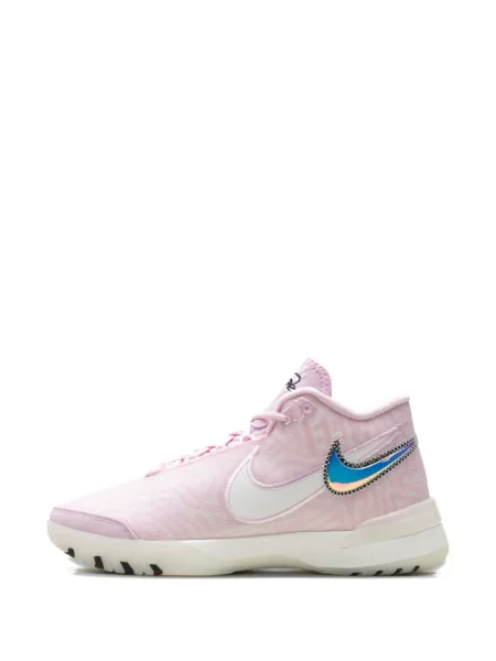 Baschet papuci Nike fără toc cu imagine roz