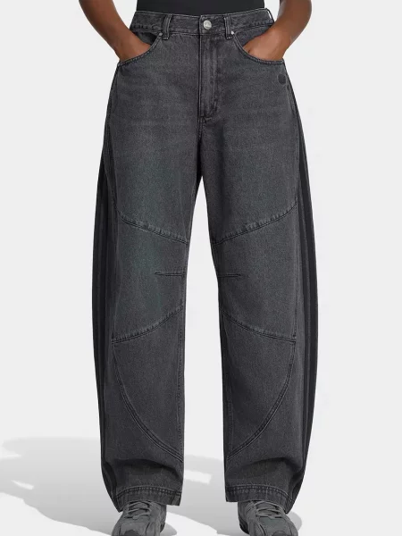Adidas Originals blugi barrel pentru femei Denim Barrel negru
