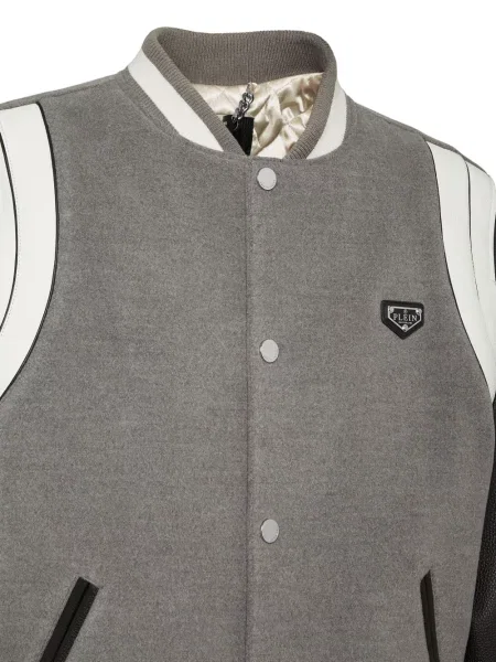 Odinė striukė Philipp Plein pilka