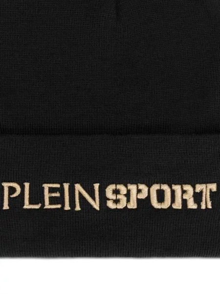 Căciulă Plein Sport cu broderie negru