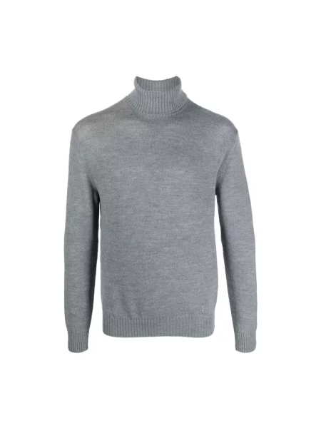 Sweter z golfem Jil Sander wełniany do golfa szary