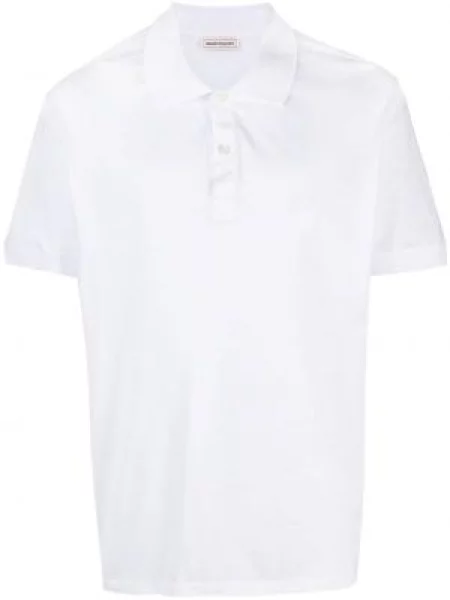 Polotričko Alexander Mcqueen s výšivkou jersey bílé