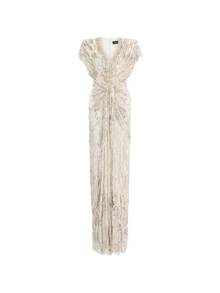 Hosszú ruha Jenny Packham szürke