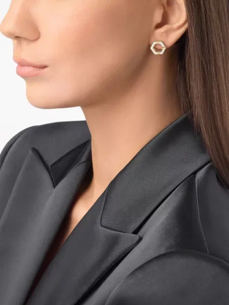 Cercei Philipp Plein de cristal auriu