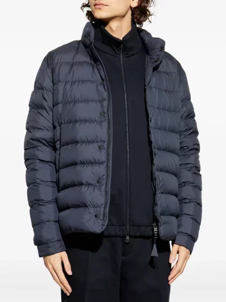 Geacă cu puf Moncler albastru