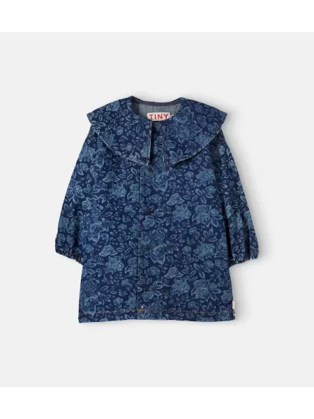 Gyerek denim ruha Tinycottons kék