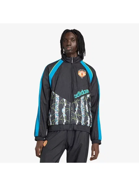 Φούτερ adidas Manchester United Woven Track Top 90 Black L μαύρο