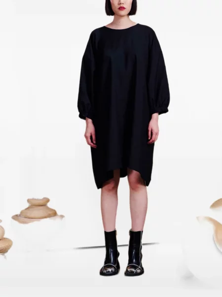 Rochie Henrik Vibskov asimetrică negru