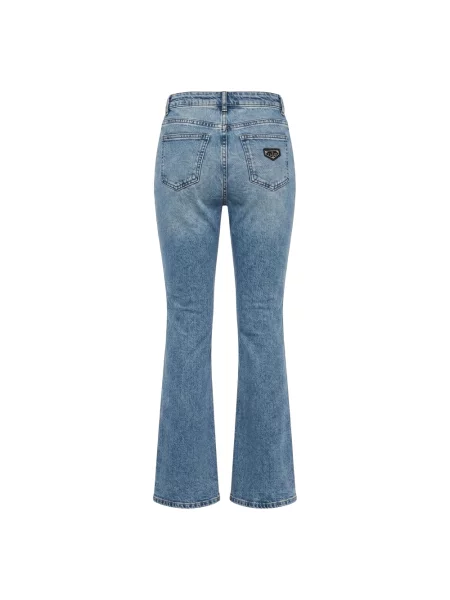 Jeansy dzwony Philipp Plein niebieskie