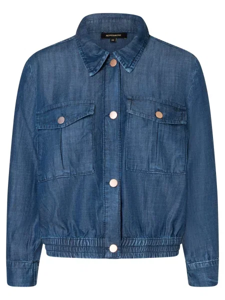 MORE & MORE Přechodná bunda džínovina modrá