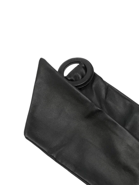 Cu centură curea Jacquemus din piele negru