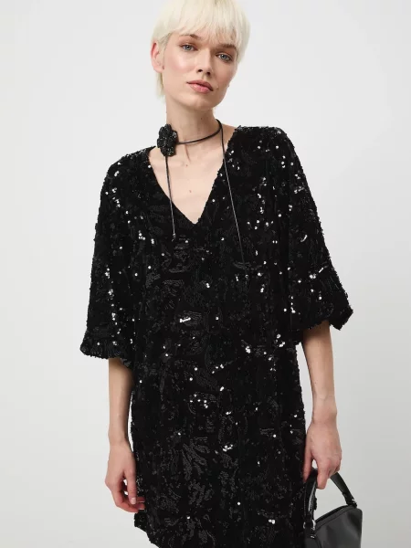 Medicine sukienka mini oversize czarny