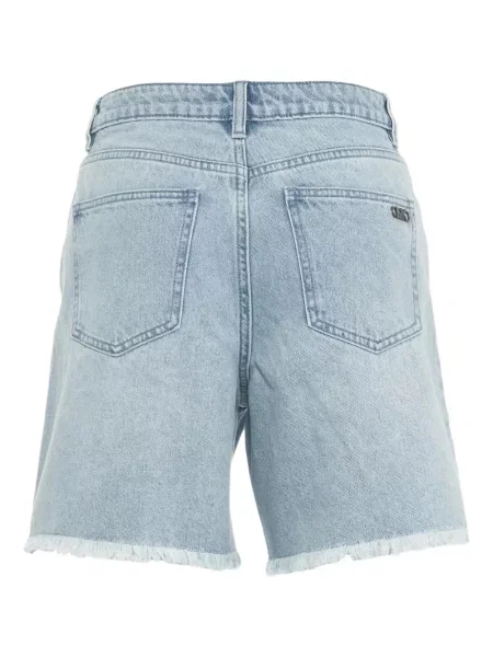 Pantaloni scurți din denim Michael Michael Kors cu paiete până la genunchi de costum albastru