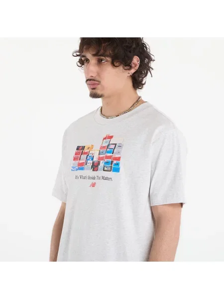 T-shirt New Balance Boxes T-Shirt Ash Heather S szara